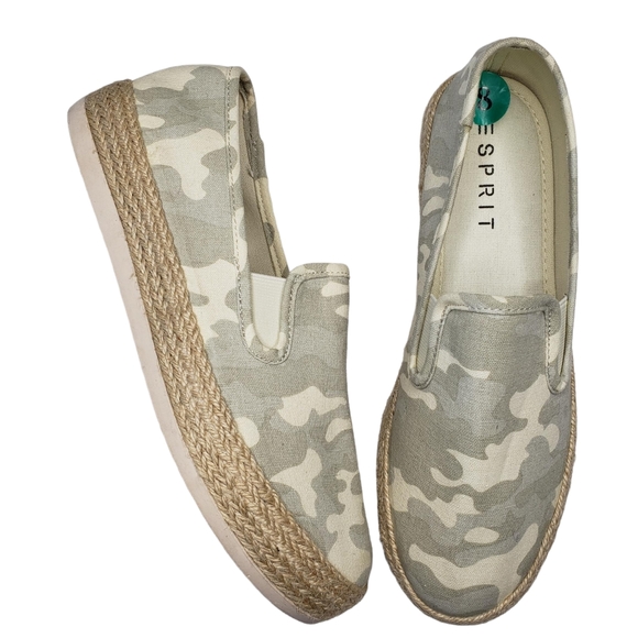 Esprit camo espadrilles Clearance